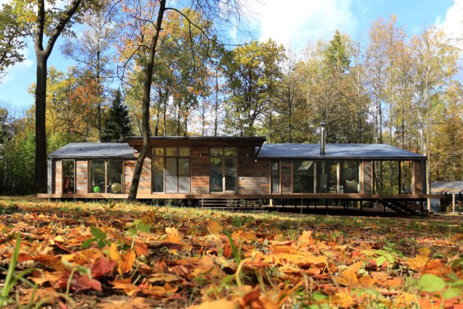 Dubldom by BIO Architects, DublDom 2.110 cabin, Dubldom prefab architecture, Dubldom prefab cabin, Dubldom Russian company, BIO Architects prefabricated architecture, prefab architecture in Russia,