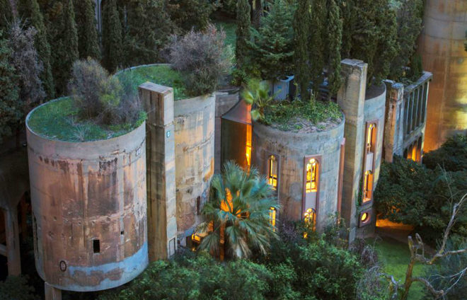 Cement Factory home, Cement Factory turned into a home, adaptive reuse factory, Ricardo Bofill house, Ricardo Bofill renovated cement factory, renovated factories into housing, Ricardo Bofill La Fabrica