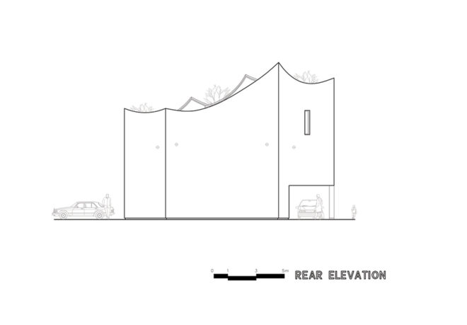 Flying House, IROJE KHM Architects, courtyard, South Korea, green roof, green architecture, concrete, affordable architecture, canopy