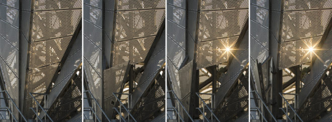 Greenwich Peninsula Low Carbon Energy Centre by C.F. Møller Architects, Conrad Shawcross energy center, The Optic Cloak by Conrad Shawcross, combined heat and power center, combined heat and power in Greenwich Peninsula,