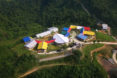 1+1>2 architects, Jungle Flower by 1+1>2, Lung Luong elementary school, Jungle Flower school, Jungle Flower school in Lung Luong, school design by 1+1>2, north Vietnam projects by 1+1>2, rammed earth school, bamboo school, Thai Nguyen Province school