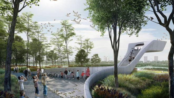 Migratory Bird Airport, Lingang Sanctuary, McGregor Coxall, bird sanctuary, airport bird sanctuary, eco architecture, animal architecture, conservation, bird sanctuary, East Asian-Australian Flyway, migratory Bird Airport, chinese bird migration, Tianjin, LINGANG Eco Park, bird parks, eco parks, animal protection,