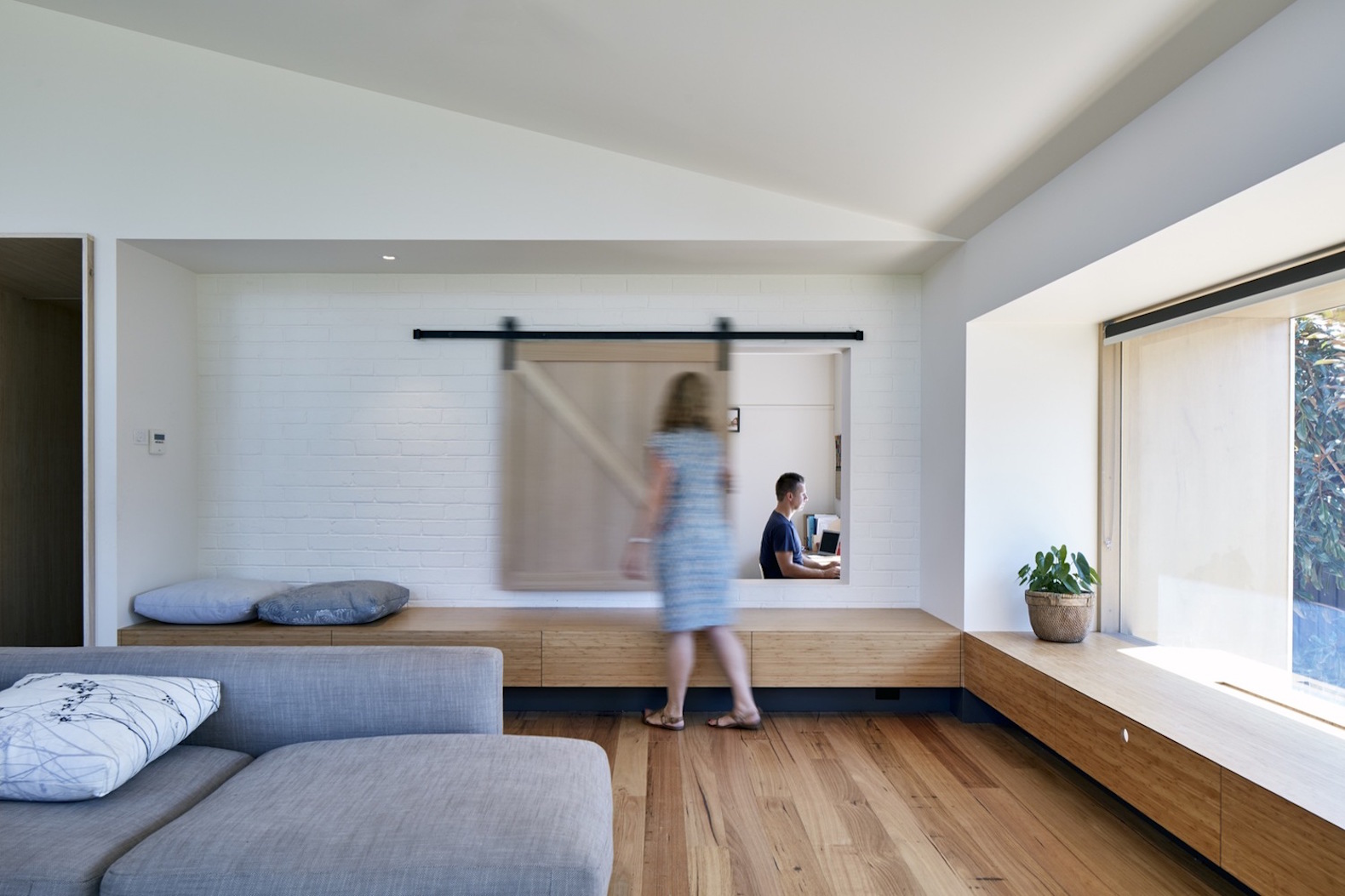 Lean to House by Warc Studio, lean to house extension design, contemporary lean to extension, sustainable lean to extension, Oakleigh lean to extension, timber fins for solar shades,