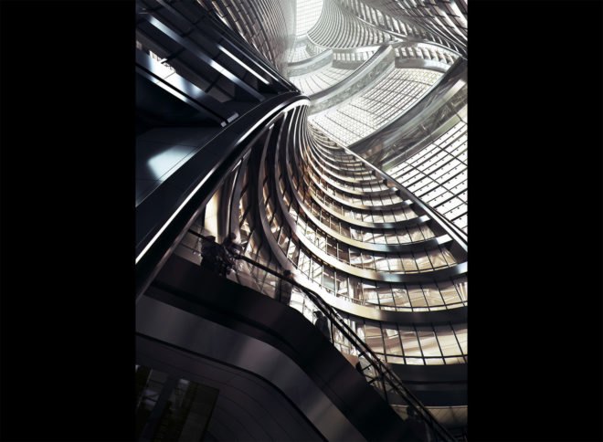 Leeza Soho by Zaha Hadid Architects, Soho and Zaha Hadid, Leeza Soho in Beijing, Zaha Hadid Beijing projects, world’s tallest atrium, tallest atrium in Beijing, Leeza Soho, LEED Gold in Beijing