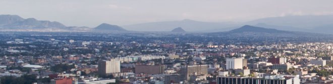 Mexico City panorama, mexico city is sinking, mexico city volanoes, mexico city lake bed
