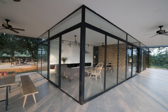 Nguyen Huy Hai, Do Van Thoan, Nguyen Ngoc Quynh, Nguyen Dac Nguyen, Nguyen Dang Quang, Ba Vi mountain, green space, solar gain, Mian Farm Cottage, Idee Architects,