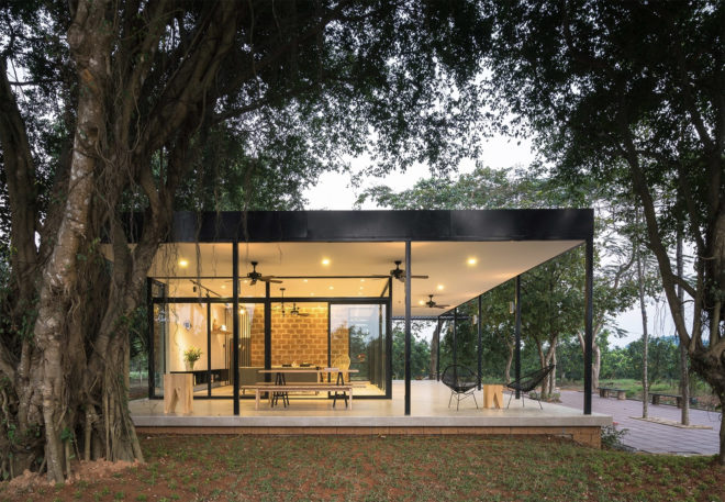 Nguyen Huy Hai, Do Van Thoan, Nguyen Ngoc Quynh, Nguyen Dac Nguyen, Nguyen Dang Quang, Ba Vi mountain, green space, solar gain, Mian Farm Cottage, Idee Architects,