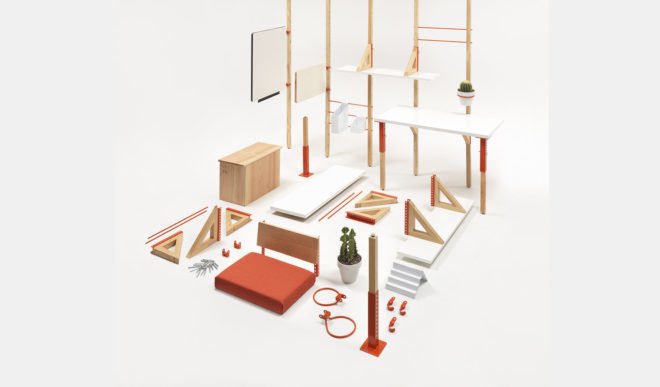 LOS OSOS, Coroflot, Mobile Work Unit (MWU), flexible spaces, mobile workspace, trailer, Los Angeles, modular furniture, green architecture, green design, flexible office space, natural light, post and beam, locally sourced wood, polycarbonate panels