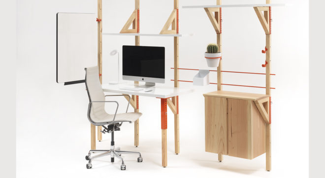 LOS OSOS, Coroflot, Mobile Work Unit (MWU), flexible spaces, mobile workspace, trailer, Los Angeles, modular furniture, green architecture, green design, flexible office space, natural light, post and beam, locally sourced wood, polycarbonate panels