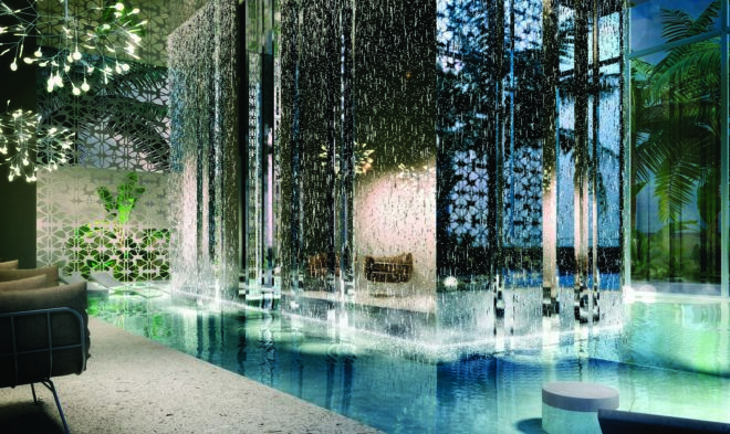 Arquitectónica, Marcel Wanders, Uribe & Schwarzkopf, green tower, Quito, Ecuador, Oh Residences, interior design, green architecture, patterns