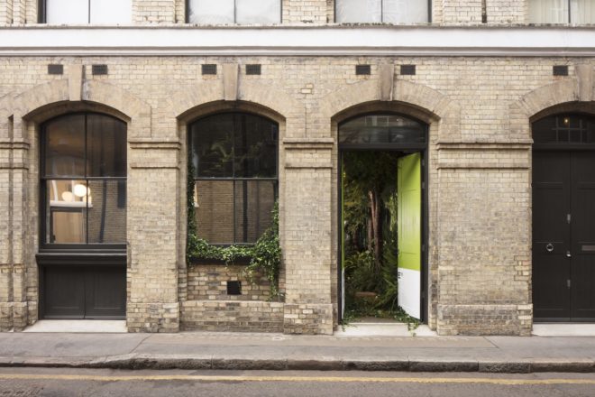 Outside In House by Pantone and Airbnb, Outside In House in London, Outside in House Airbnb, Pantone Color of the Year house, Greenery house in London, nature-filled homes, nature-filled apartments, nature-filled Airbnb, Clerkenwell Outside in House, Clerkenwell nature-filled home,