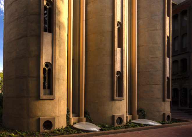 Cement Factory home, Cement Factory turned into a home, adaptive reuse factory, Ricardo Bofill house, Ricardo Bofill renovated cement factory, renovated factories into housing, Ricardo Bofill La Fabrica