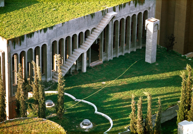 Cement Factory home, Cement Factory turned into a home, adaptive reuse factory, Ricardo Bofill house, Ricardo Bofill renovated cement factory, renovated factories into housing, Ricardo Bofill La Fabrica