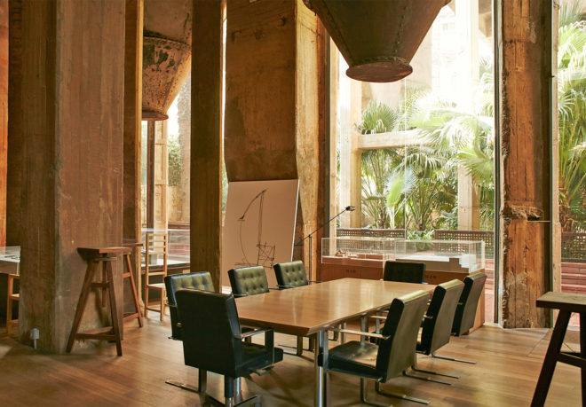 Cement Factory home, Cement Factory turned into a home, adaptive reuse factory, Ricardo Bofill house, Ricardo Bofill renovated cement factory, renovated factories into housing, Ricardo Bofill La Fabrica