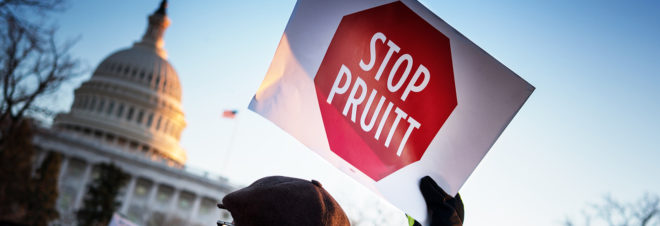 Scott Pruitt, Pruitt, Environmental Protection Agency, EPA, environment, government, government agency, agency, Donald Trump, Trump, President Donald Trump, President Trump, Trump presidency, protest, protests, demonstration, demonstrations