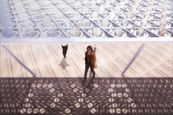 design, carlo ratti, solar power, sun&shade, renewable energy, eco art, electricity, sun&shade unveiled at Dubai museum of the future, sun&shade carl ratti, solar canopy that generates power