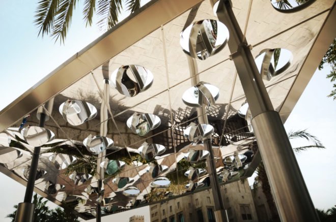design, carlo ratti, solar power, sun&shade, renewable energy, eco art, electricity, sun&shade unveiled at Dubai museum of the future, sun&shade carl ratti, solar canopy that generates power