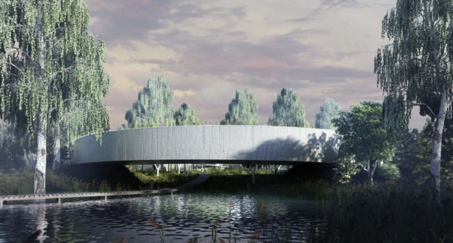 Wangari Maathai memorial, Boogertman + Partners, floating architecture, memorial, Kenya, green architecture, courtyard, timber, amphitheater, human rights, environmental activism