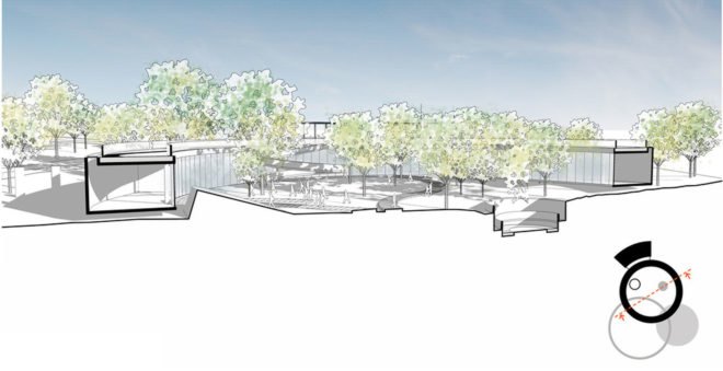 Wangari Maathai memorial, Boogertman + Partners, floating architecture, memorial, Kenya, green architecture, courtyard, timber, amphitheater, human rights, environmental activism