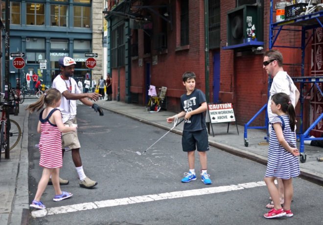 Tiger Hood NYC, nyc streets golf course, NY golfing, golfing in nyc streets