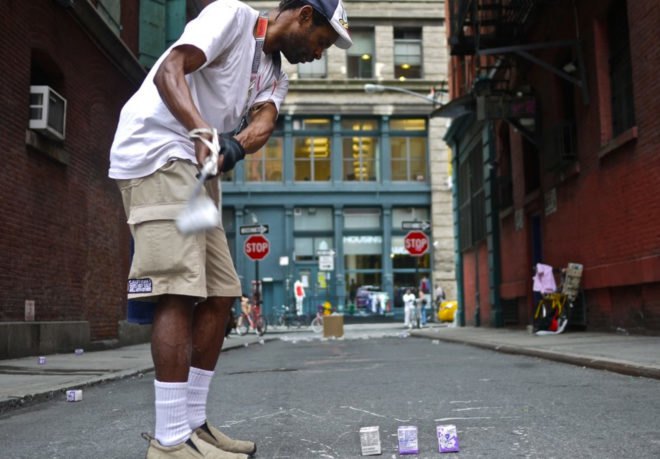 Tiger Hood NYC, nyc streets golf course, NY golfing, golfing in nyc streets