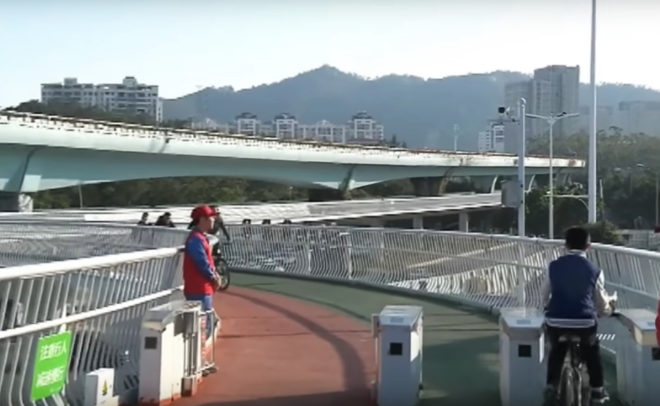China, Xiamen, cycleway, cycleways, bike lane, bike lanes, elevated bike lane, elevated bike lanes, bike path, bike paths, elevated bike path, elevated bike paths, aerial bike lane, aerial bike lanes, aerial bike path, aerial bike paths, bike, bikes, bicycle, bicycles, biking, cycling