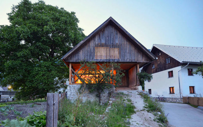 OFIS architects, barn renovation, ambienti, barn homes, green renovations, barn renovations, interior design, wood architecture, slovenian architecture, locally-sourced materials, green barn renovations, green design, barn design, loft designs, moveable walls, sliding walls, repurposed materials, repurposed barns,