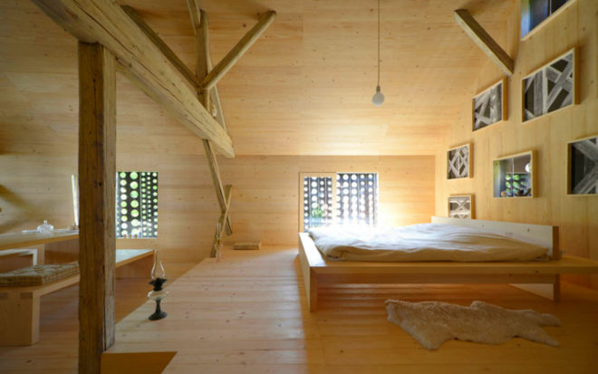 OFIS architects, barn renovation, ambienti, barn homes, green renovations, barn renovations, interior design, wood architecture, slovenian architecture, locally-sourced materials, green barn renovations, green design, barn design, loft designs, moveable walls, sliding walls, repurposed materials, repurposed barns,