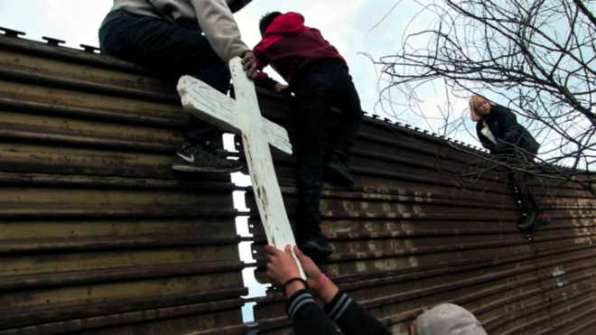 Chim↑Pom, USA Visitor Center, public art, protest art, mexican immigrants, usa immigration policy, trumps ban on immigrants, tijuana border, usa wall with mexico, mexico wall, artist collectives, japanese artist collective