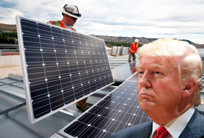 Trump, solar, clean energy, renewables