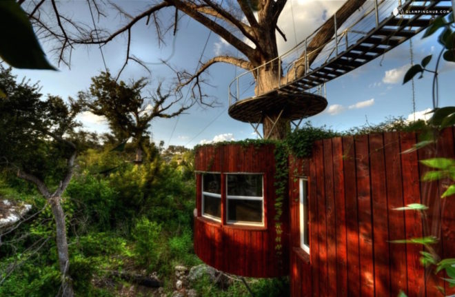 Texas treehouse, treehouse, vacation, treehouse rental