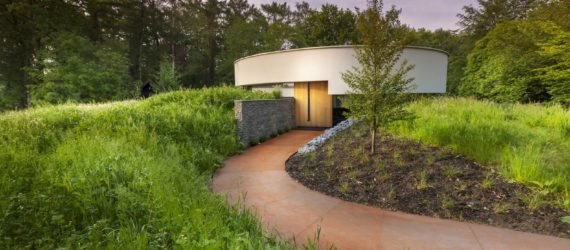 360 Villa by 123DV, circular home designs, dog-friendly custom home, circular homes in the netherlands, small circular homes, circular homes with panoramic views