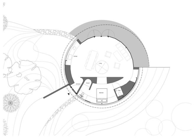 360 Villa by 123DV, circular home designs, dog-friendly custom home, circular homes in the netherlands, small circular homes, circular homes with panoramic views