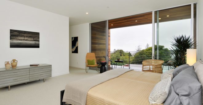Acacia Avenue House, BONE Structure, green technology, building technology, net-zero house, Oakland, open plan layout, natural light, floor-to-ceiling windows