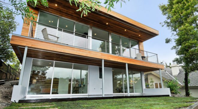 Acacia Avenue House, BONE Structure, green technology, building technology, net-zero house, Oakland, open plan layout, natural light, floor-to-ceiling windows