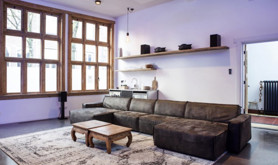 Atelier Space, adaptive reuse, converted nursery, the Netherlands, solar power, solar panels, green residence, skylights, radiant flooring, insulation, heat pump, high ceilings, green interior