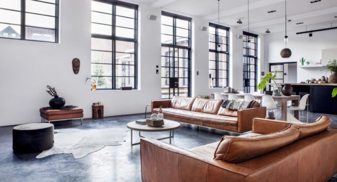 Atelier Space, adaptive reuse, converted nursery, the Netherlands, solar power, solar panels, green residence, skylights, radiant flooring, insulation, heat pump, high ceilings, green interior