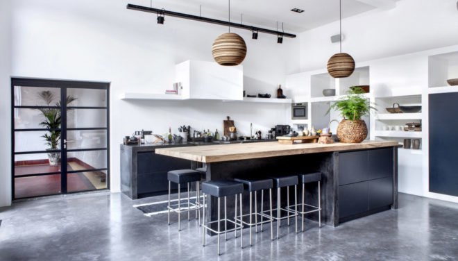 Atelier Space, adaptive reuse, converted nursery, the Netherlands, solar power, solar panels, green residence, skylights, radiant flooring, insulation, heat pump, high ceilings, green interior