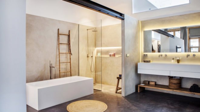 Atelier Space, adaptive reuse, converted nursery, the Netherlands, solar power, solar panels, green residence, skylights, radiant flooring, insulation, heat pump, high ceilings, green interior