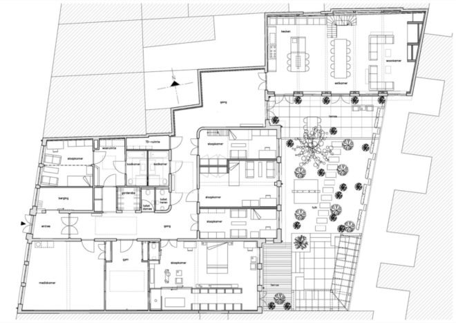 school transformed into residence, nursery turned into home, Leiden house transformation by ATELIER SPACE, adaptive reuse nursery, adaptive reuse in Leiden, Leiden projects by ATELIER SPACE, green renovation in Netherlands