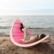 Agota Rimsaite, Panama Banana, rocking outdoor hammock, fun hammocks, hammock design, rocking hammocks, active furniture, flexible furniture, fun furniture, furniture design, rocking hammock design, pink hammock, beach hammocks, soccer goals, transportable soccer goals, beach furniture