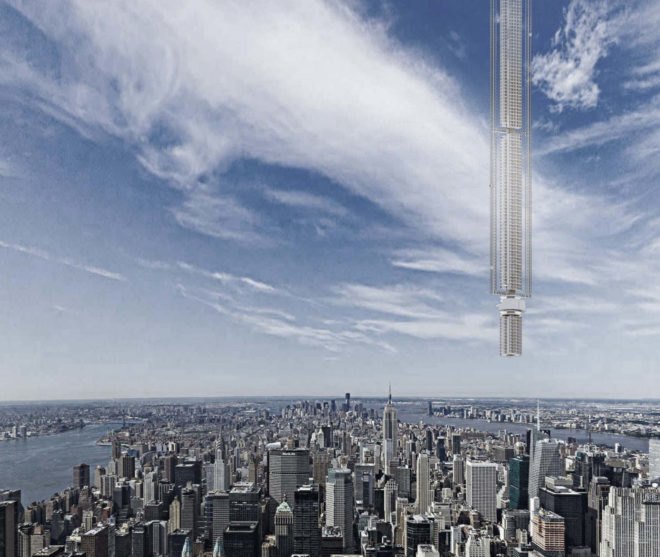 Analemma design, Analemma skyscraper, Analemma by Clouds Architecture Office, architecture in outer space, skyscraper in outer space, prefabricated skyscraper, asteroid skyscraper,