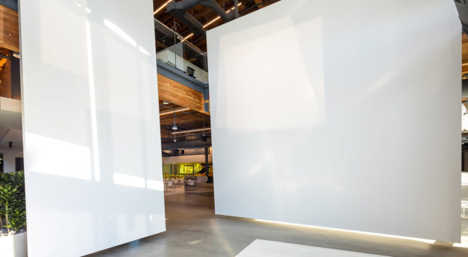 Canvas Worldwide headquarters, Silicon Beach, green headquarters, dichroic glass, Canvas Worldwide, Architecture Plus Information, natural light, flexible spaces, meeting spaces, green architecture, green interior