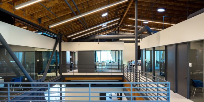 Canvas Worldwide headquarters, Silicon Beach, green headquarters, dichroic glass, Canvas Worldwide, Architecture Plus Information, natural light, flexible spaces, meeting spaces, green architecture, green interior