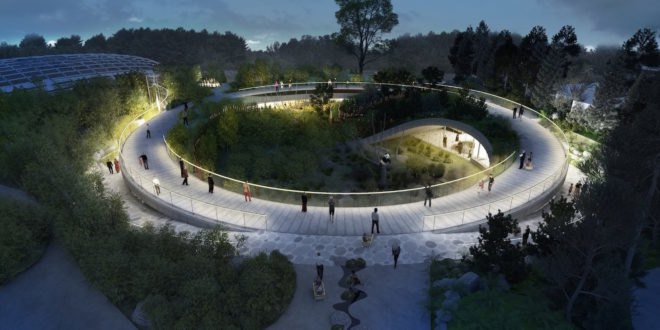 Copenhagen Zoo pandas, Panda House by BIG, Copenhagen Zoo Panda House by BIG, BIG-designed zoo architecture, panda habitat in zoos, circular panda house, yin yang inspired architecture, Copenhagen Zoo architecture