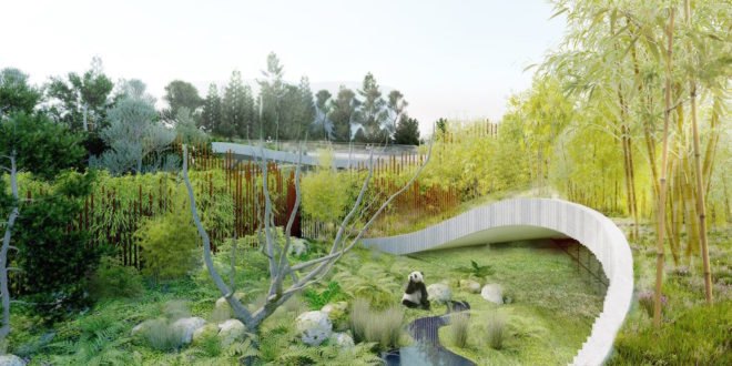 Copenhagen Zoo pandas, Panda House by BIG, Copenhagen Zoo Panda House by BIG, BIG-designed zoo architecture, panda habitat in zoos, circular panda house, yin yang inspired architecture, Copenhagen Zoo architecture
