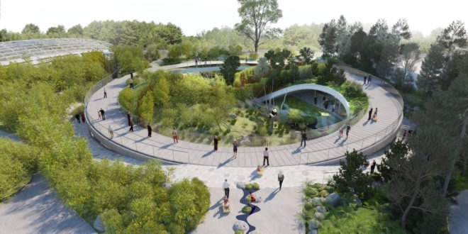Copenhagen Zoo pandas, Panda House by BIG, Copenhagen Zoo Panda House by BIG, BIG-designed zoo architecture, panda habitat in zoos, circular panda house, yin yang inspired architecture, Copenhagen Zoo architecture