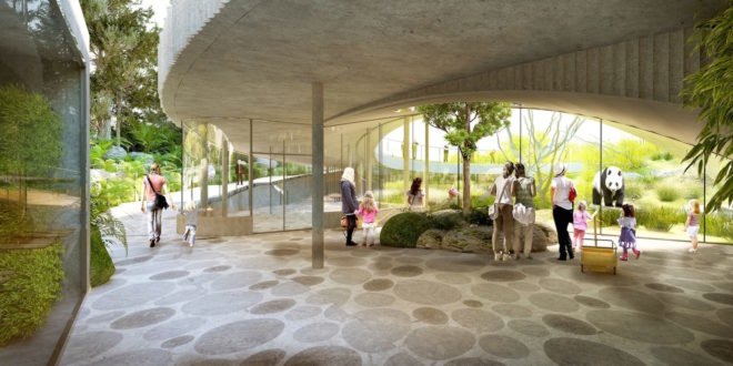 Copenhagen Zoo pandas, Panda House by BIG, Copenhagen Zoo Panda House by BIG, BIG-designed zoo architecture, panda habitat in zoos, circular panda house, yin yang inspired architecture, Copenhagen Zoo architecture