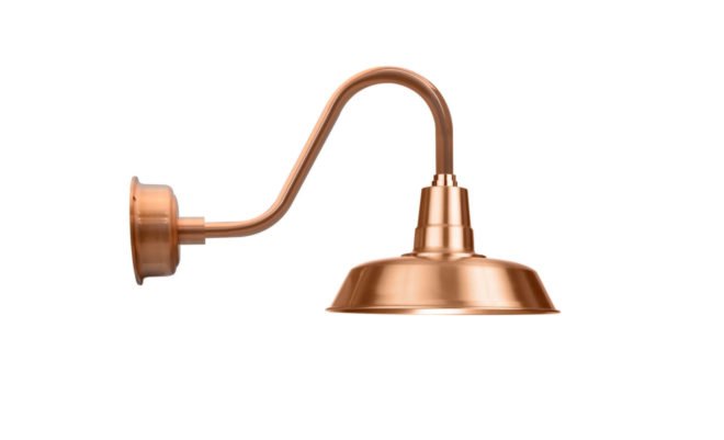 Copper Wall Mounted Barn Lamp, Cocoweb, Barn Light, Vintage Barn Light, LED Barn Light, LED Barn Lamp