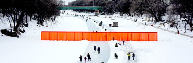 Atelier ARI, open borders, Donald Trump, mexico wall, trump politics, wall architecture, art, protest art, political art installations, Winnipeg Warming Huts, hut designs, trump antimovement, trump politics, art against trump, artists against trump, protest art